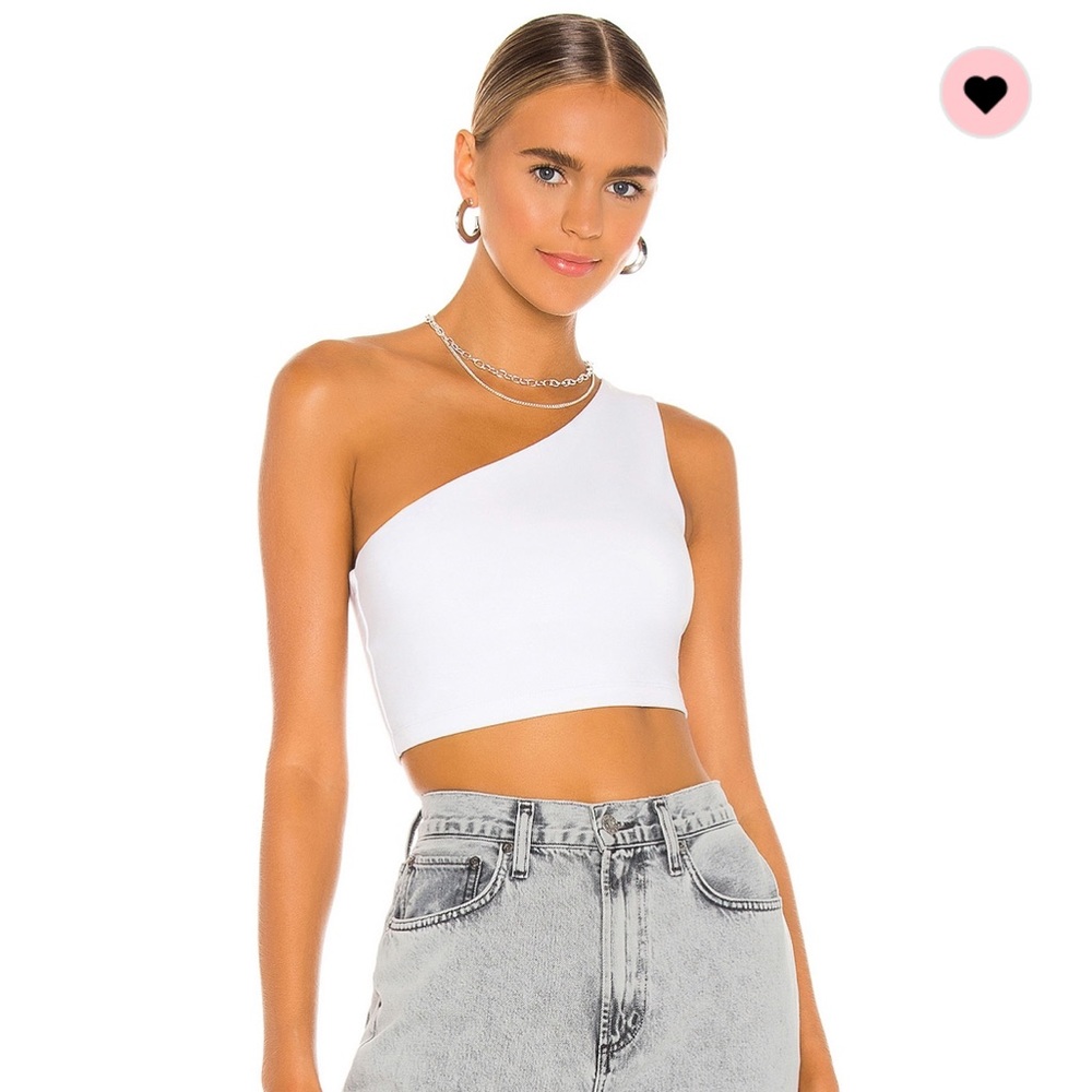 One-Shoulder Crop Top by SUSANA MONACO